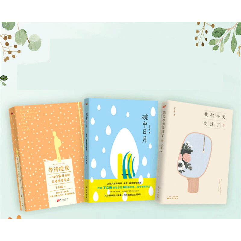 包邮丁立梅考试三书 等待绽放 碗中日月 我把今天爱过了套装3册