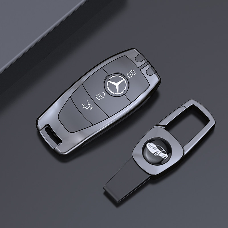 适用2021款奔驰钥匙套新e级e300l车c260l扣c200l壳a200l豪华款glc c款