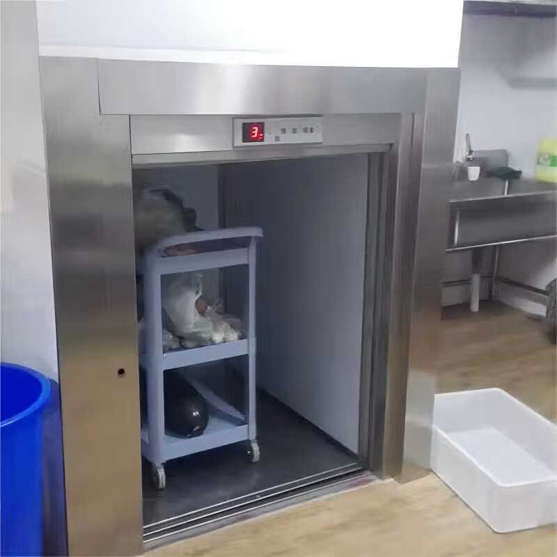 不锈钢杂物电梯食梯酒店餐梯饭店厨房升降机小型电梯安装订制 地平式