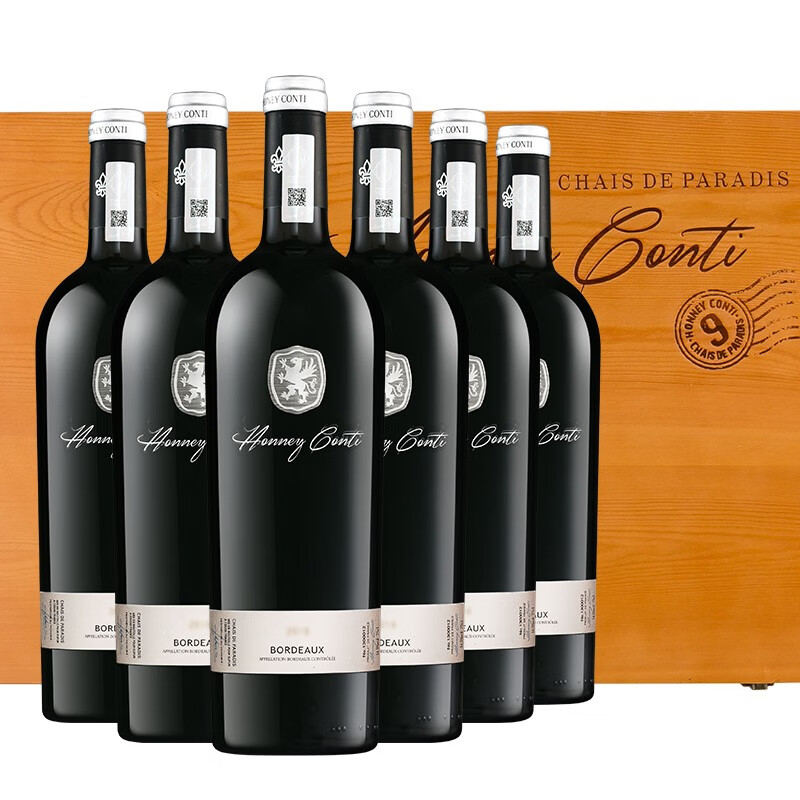 法国原装进口 霍尼康帝天堂酒窖九号干红葡萄酒