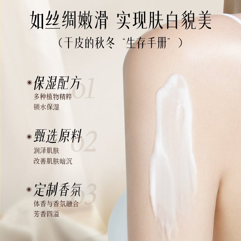 GMH烟酰胺身体乳女士秋冬全身滋润肌肤不黏腻补水保湿润肤乳素颜霜 山茶花香烟酰胺身体乳520ml