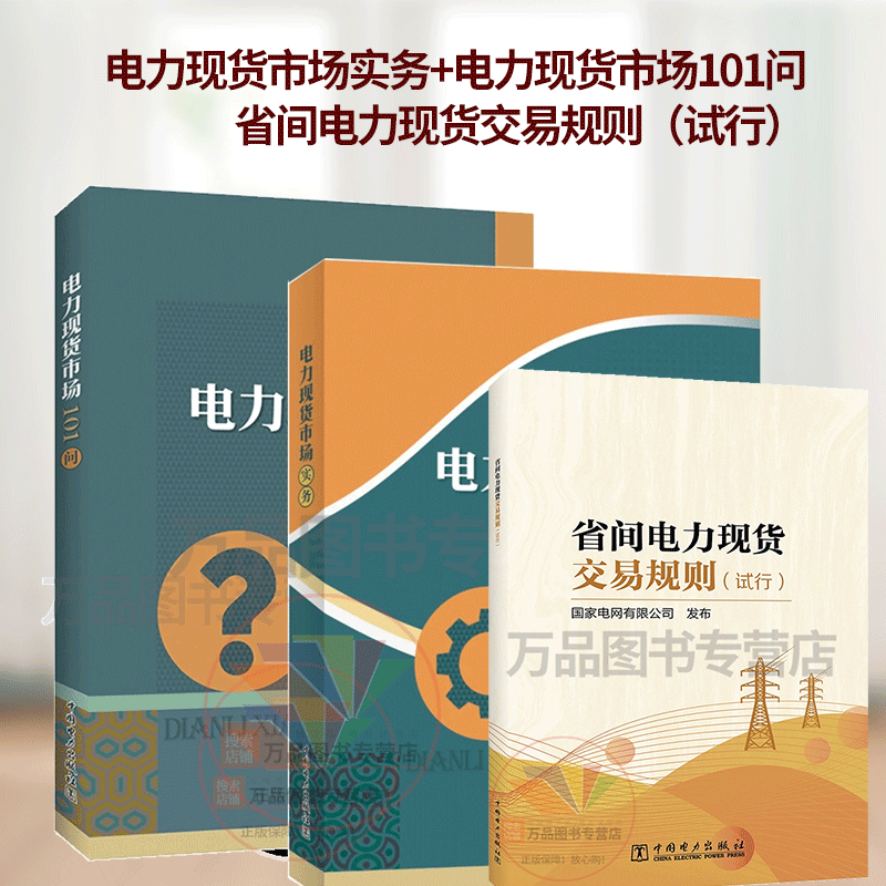 【全3册】电力现货市场实务+电力现货市场101问+省间电力现货交易规则（试行） 中国电力出版社