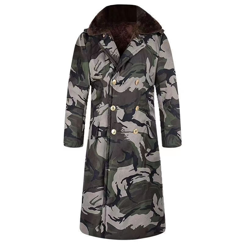 东北户外劳保棉服冷库抗寒防风防寒工作服 过膝大衣 加绒加厚大雁棉袄