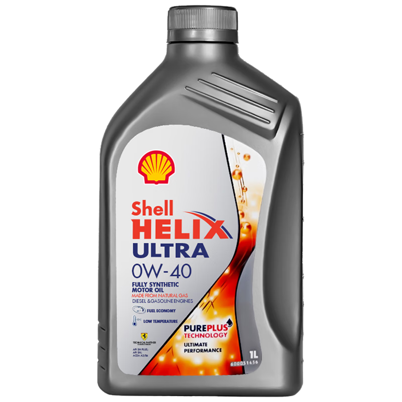 Shell 壳牌 Helix Ultra系列 超凡灰喜力 0W-40 SN级 全合成机油 1L 欧版