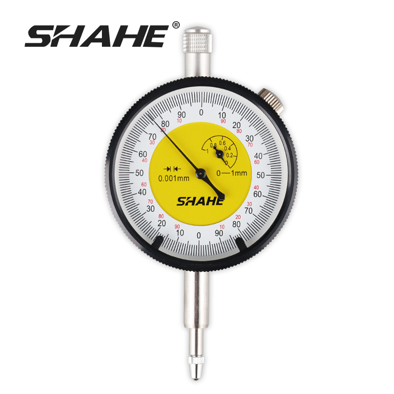 SHAHE指针式千分表0-1mm表盘式指示表0.001mm机械小校表高度规测量仪 千分表0-1mm