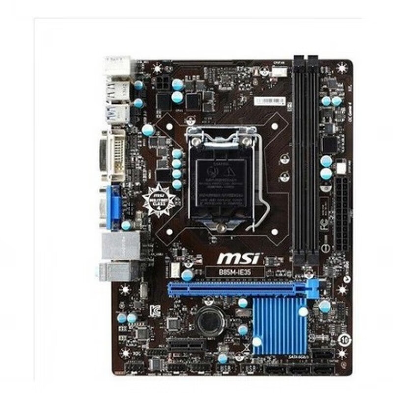 超新 b85主板 微星b85m-ie35 1150针ddr3集成小板 i3 i5  g3260 白色