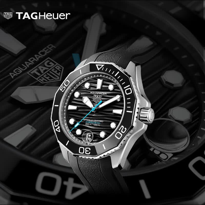 泰格豪雅TAG Heuer【明星同款】竞潜系列瑞士天文台认证防水夜光潜水机械 WBP5110.FT6257