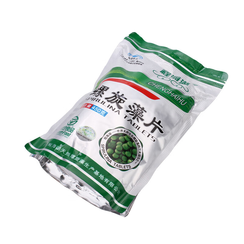 程海湖丽江螺旋藻片450g 1800片 0.25g*600片*3小袋 增免免疫力 0.