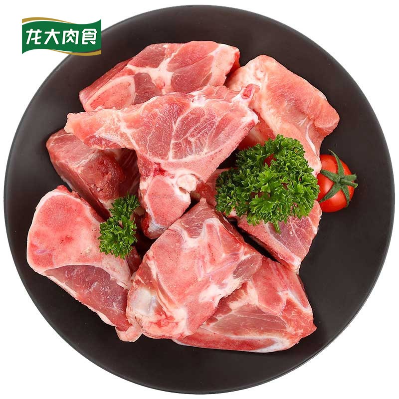 龙大肉食 猪汤骨1kg 出口日本级 免切猪尾骨猪髋骨猪骨头 猪骨高汤