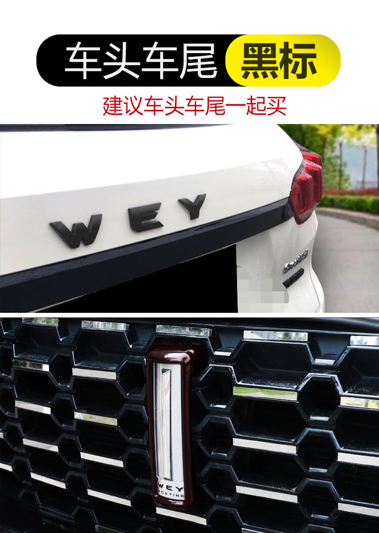 塔克尔适用于23新款魏派蓝山车标vv5改装前vv7车头标vv6摩卡/玛奇朵