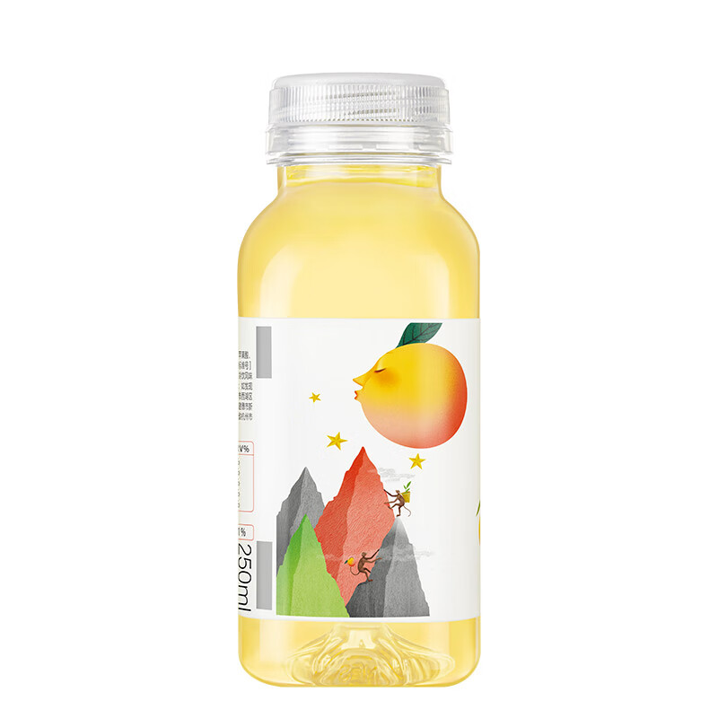 农夫山泉 茶π（茶派） 茶饮料 蜜桃乌龙茶250ml*12瓶 量贩装年货饮品