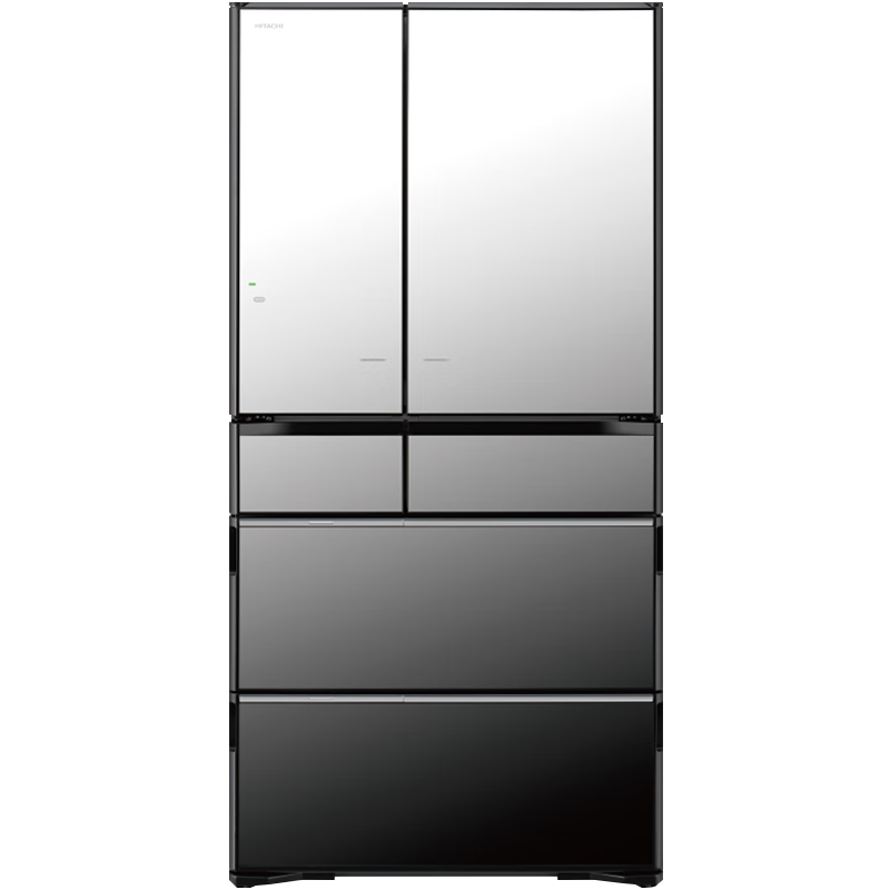 HITACHI日立冰箱735L镜面大容量嵌入多门式R-ZXC750KC真空保鲜WIFI旗舰机 水晶镜色