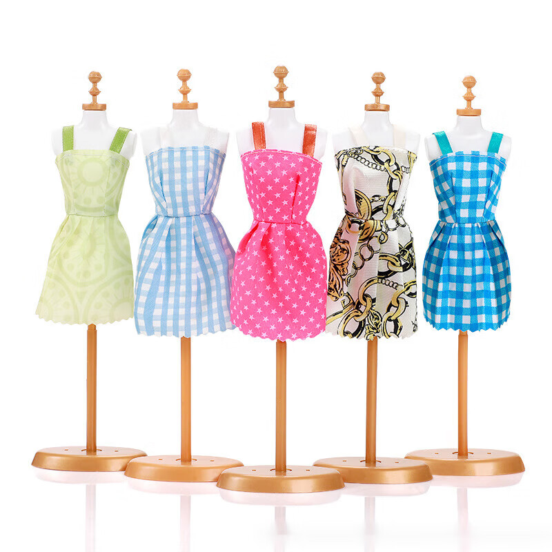 时尚新款30cm娃衣女孩玩具套装娃娃公主衣服依甜洋娃娃衣 短裙10件