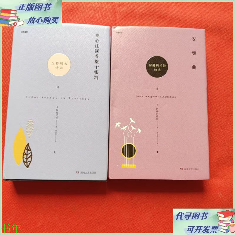 安魂曲:阿赫玛托娃诗选,我心注视着整个银河(两本合售) 湖南