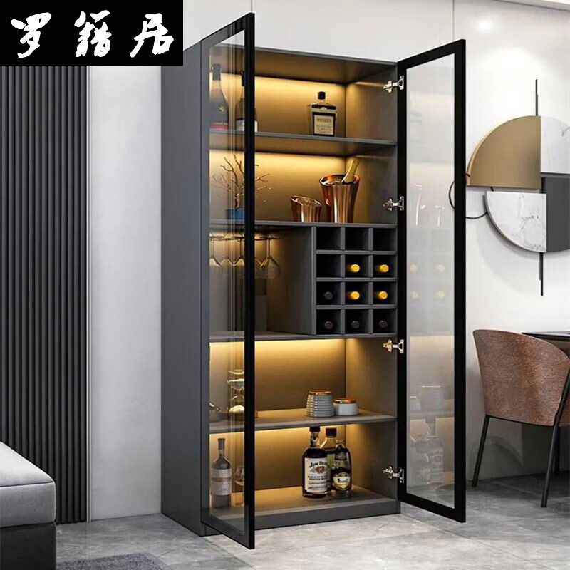 罗籍居(luojiju)2024玻璃酒柜客厅靠墙现代简约展示柜轻奢高档餐厅储