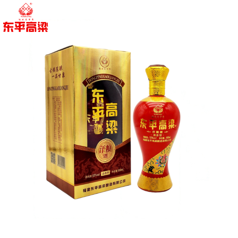 东平高粱 53度 清香型白酒 福建白酒 欣荣 汗粮酒 500ml单瓶装 纯粮食