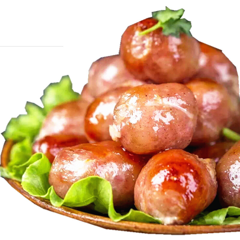 虎钢馋红炉台式香肠台湾亲亲肠波波小肉肠圆形一口肠烧烤食材纯肉无粉