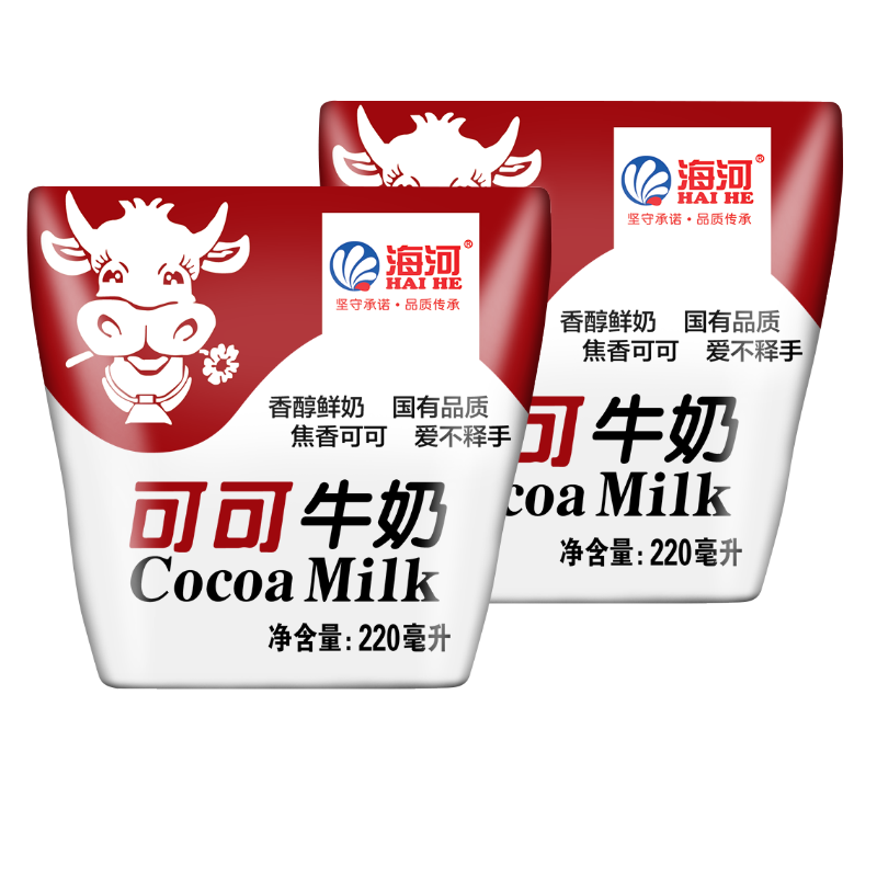 海河乳业 可可牛奶  220ml*10包