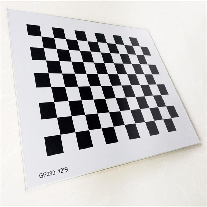 棋盘格 氧化铝标定板 漫反射 不反光 12*9方格 视觉光学校正板 GP520 钢化玻璃基板