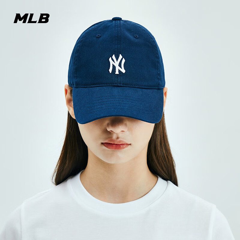 MLB官方棒球帽遮阳帽运动 虞书欣同款男女情侣复古软顶 洛杉矶道奇队/黑色 均码