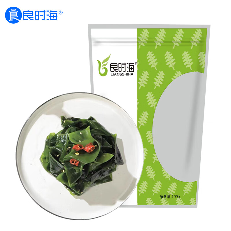 良时海 干裙带菜100g海带干货薄海带裙边菜海菜芽怎么看?