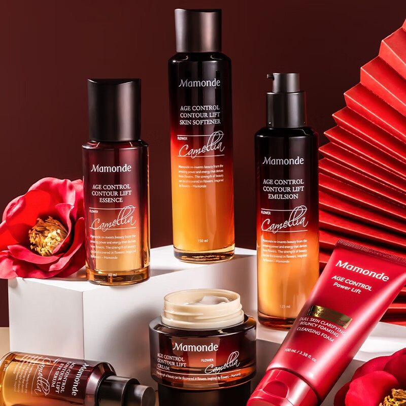 梦妆化妆品山茶臻颜水乳套装补水保湿紧致抗皱护肤礼盒生日 七夕礼物 【2件套】水+乳