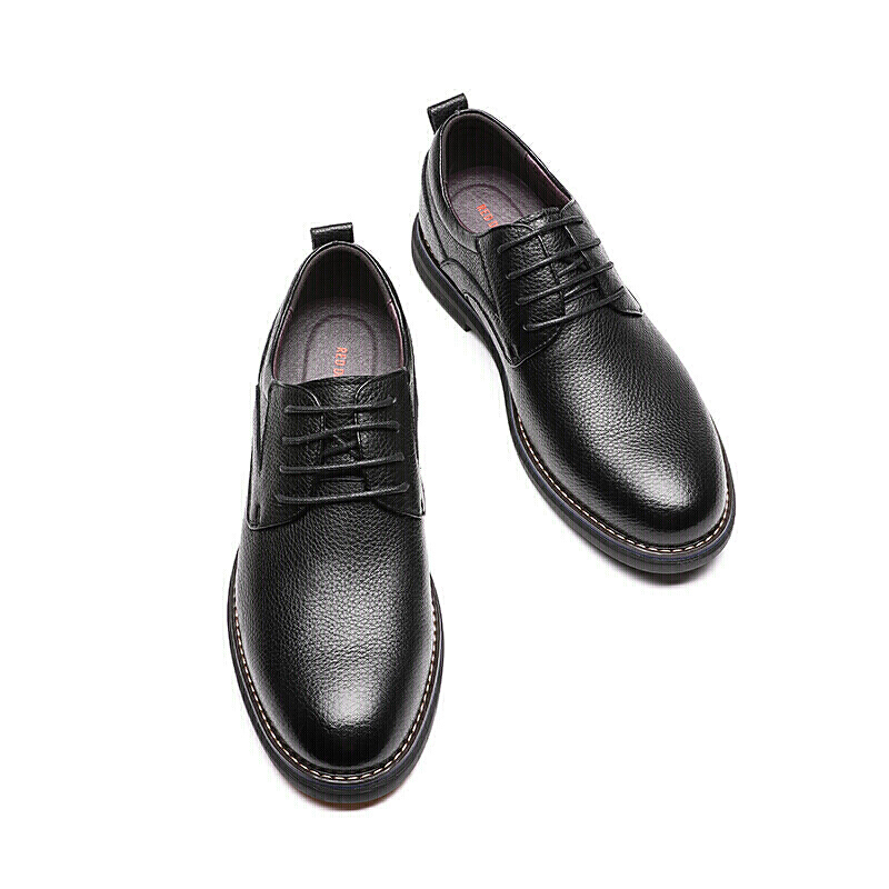 商务休闲鞋红蜻蜓男士商务休闲皮鞋时尚舒适低帮系带男鞋哪个更合适,性能评测？