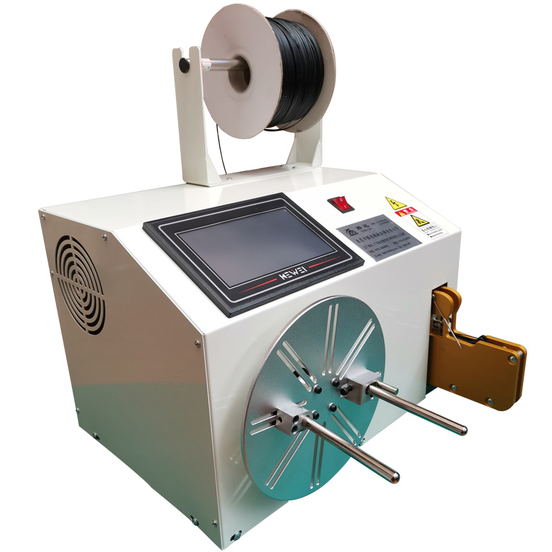 腾达全自动触摸屏绕线扎线机按键绕线捆绑电线数据线绕线扎带机 绕线