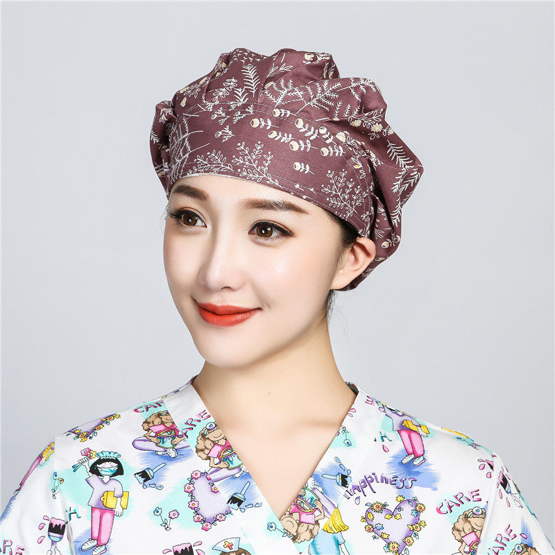 蜜凡苏炒菜家用厨房做饭防油烟的帽子厨师帽女款时戴的女室内包头套