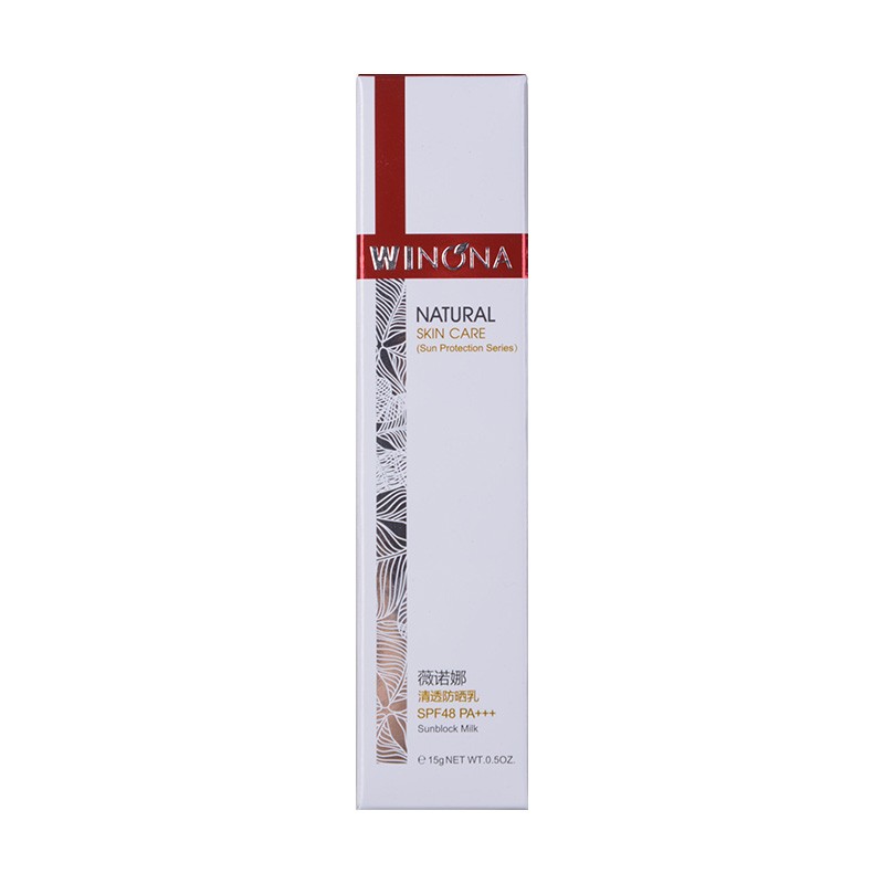 薇诺娜(winona)清透防晒乳spf48pa 15g*1瓶 1盒