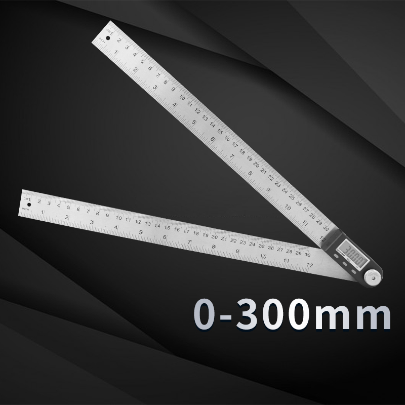 山测电子数显角度尺高精度不锈钢带刻度360度测量角度尺300mm 虎窝购 山测电子数显角度尺高精度不锈钢带刻度360度测量角度尺300mm 虎窝购