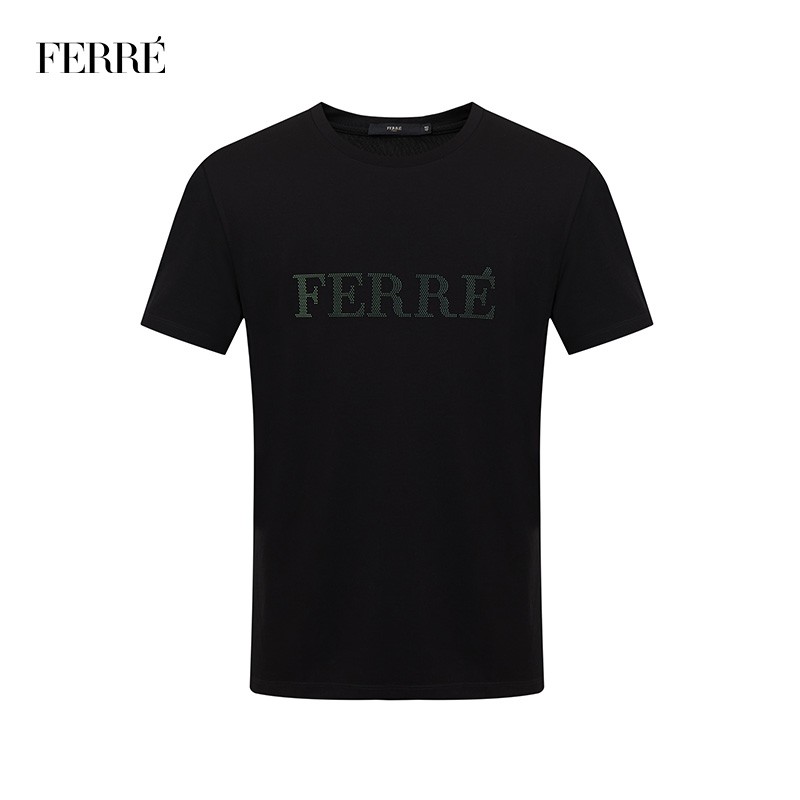FERRE 费雷男装轻奢短袖T恤男新款圆领休闲百搭上衣时尚 黑色 50-175/92A使用感如何?
