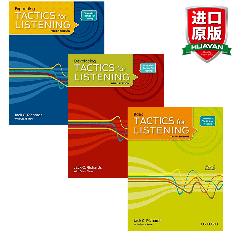 英文原版 牛津听力策略系列3册套装 Oxford Tactics for Listening 全英文版