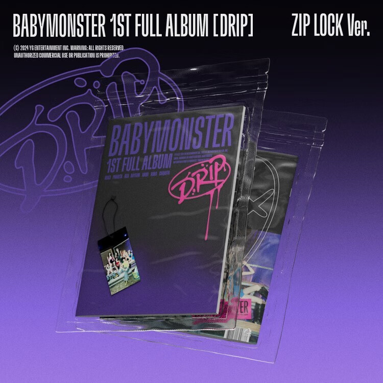 BABYMONSTER 1st FULL ALBUM ZIP LOCK/BINDER Ver. 线下签售版（PB2随1 赠京东特典线下签售小卡&小卡支持自选）