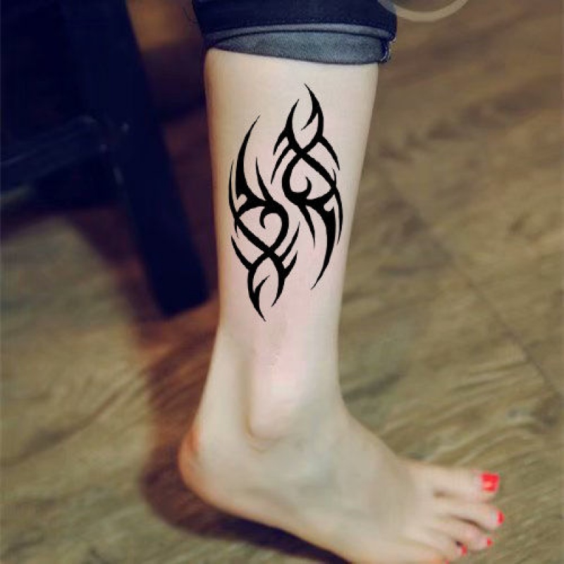 vieruodis防水图腾半臂纹身贴 男女花臂小手臂火焰纹蝎逼真个性刺青贴