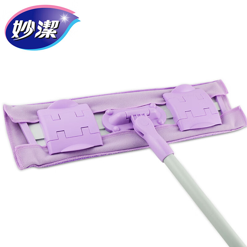 妙洁(miaojie)妙洁夹布平板拖把家用一拖2023新款夹板抹布毛巾拖布木