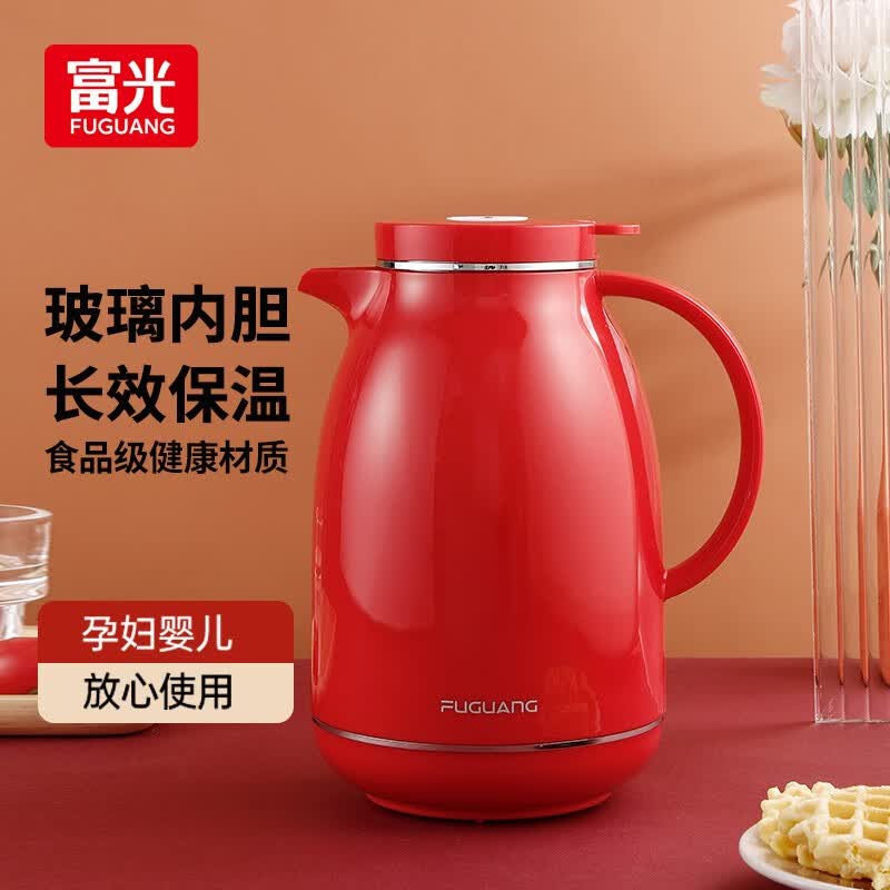 富光 保温壶玻璃内胆办公桌面暖壶家用学生宿舍大容量热水壶开水瓶 心意红色 1500ml怎么看?