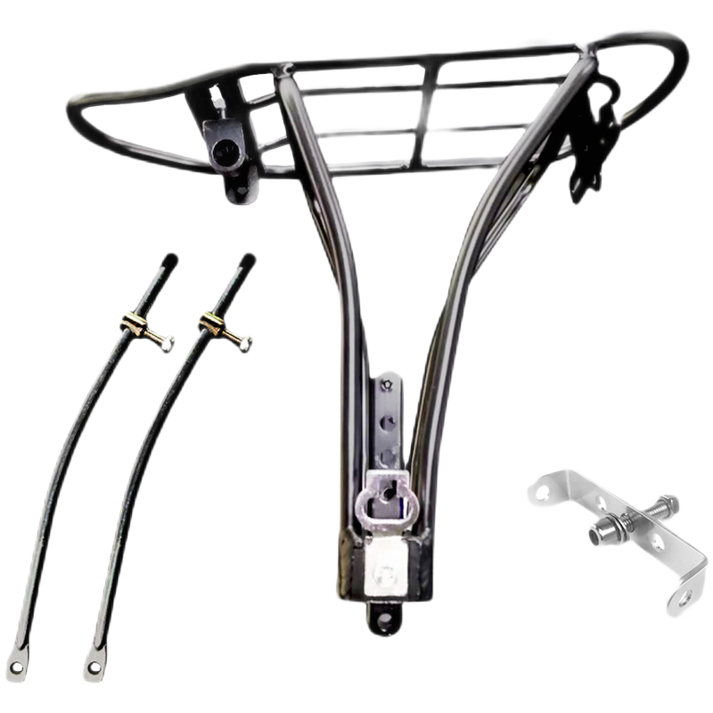 大行（DAHON）自行車配件單車后座架16-20寸車貨架P8K3公路車可調(diào)行李架尾架 黑色V剎貨架+U型架