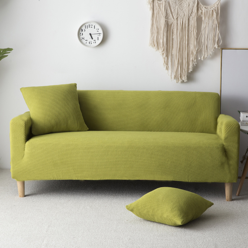 白萱沙发套防猫抓全包套罩通用弹力纯色防滑皮沙发坐垫子全盖布巾