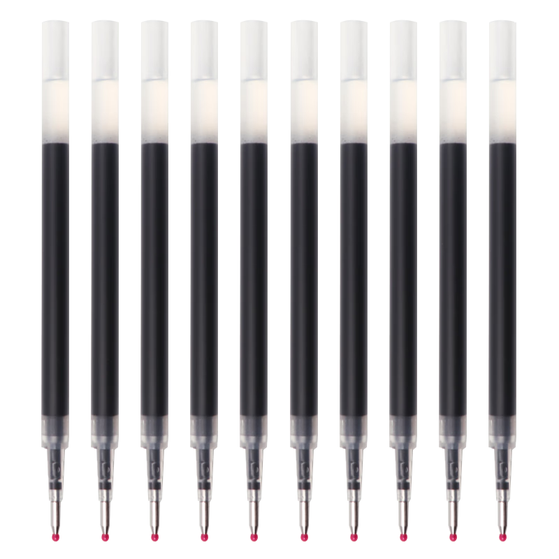 斑馬牌（ZEBRA）中性筆替芯 考試用芯（適用JJ15/JJZ58/JJZ15W）0.5mm子彈頭筆芯 JF-0.5芯 RJF5黑色 10支裝t
