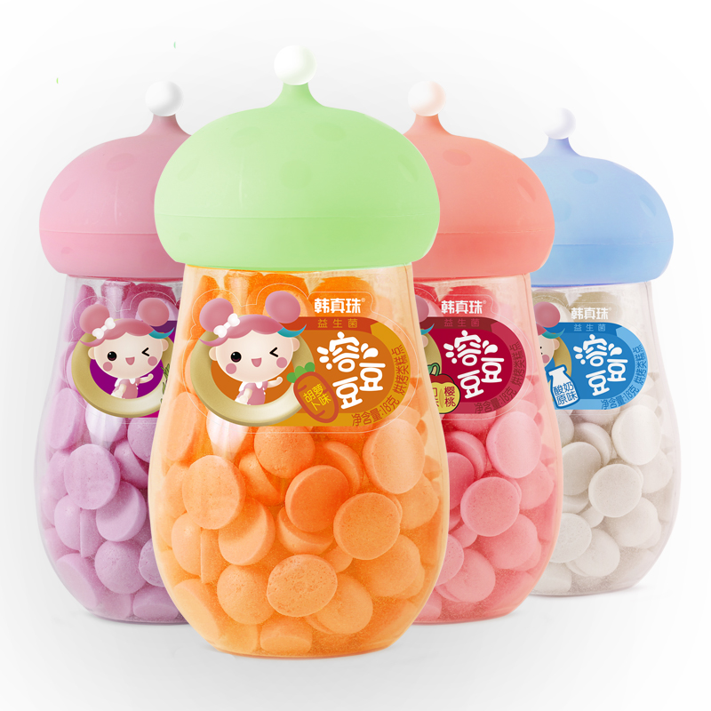 心迪妈妈宝宝零食益生菌溶豆豆酸奶果蔬火龙果胡萝樱桃卜溶豆小零食2