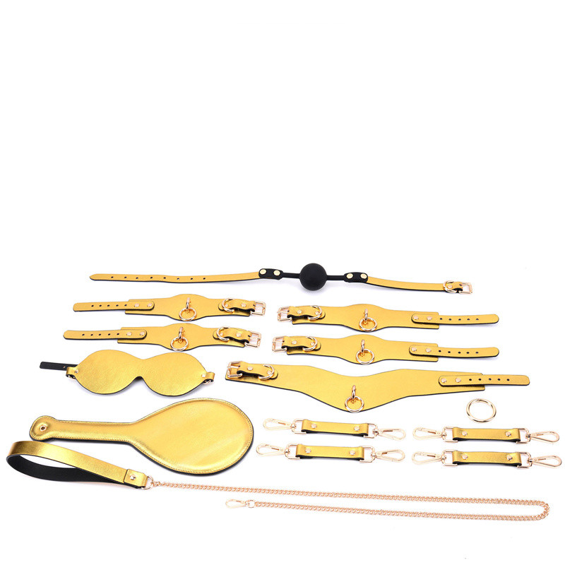 陈陈创意 sm另类捆绑束缚夫妻用品口球皮拍手脚铐多件组合套装眼罩