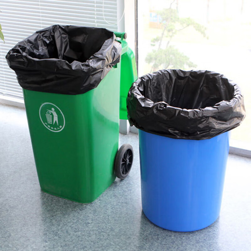 edo黑色平口垃圾袋 90*110cm 50个/捆