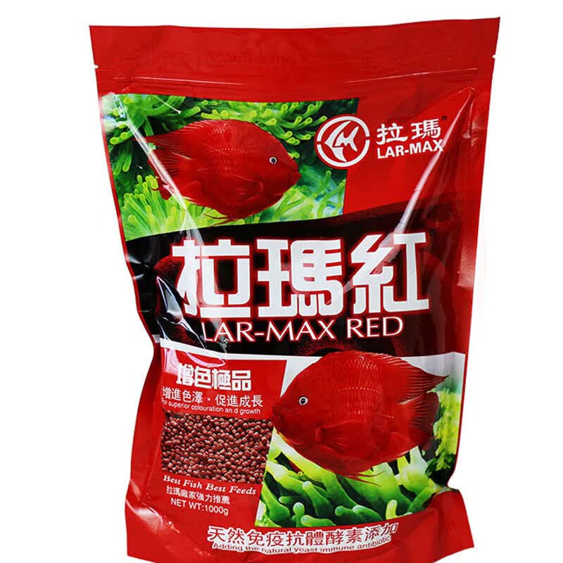 LISM拉玛红血鹦鹉鱼食发财鱼增红增色鱼粮红鹦鹉鱼饲料1000 1000克(中粒4mm)使用感如何?