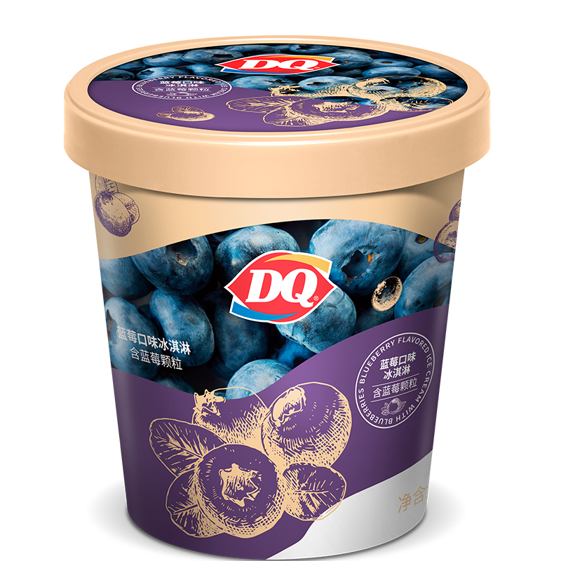 DQ 蓝莓口味冰淇淋 400g（含蓝莓颗粒） 