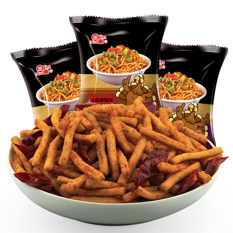 干吃火鸡面整箱麻辣干脆面方便面膨化办公小吃怀旧零食品 麻辣味散装