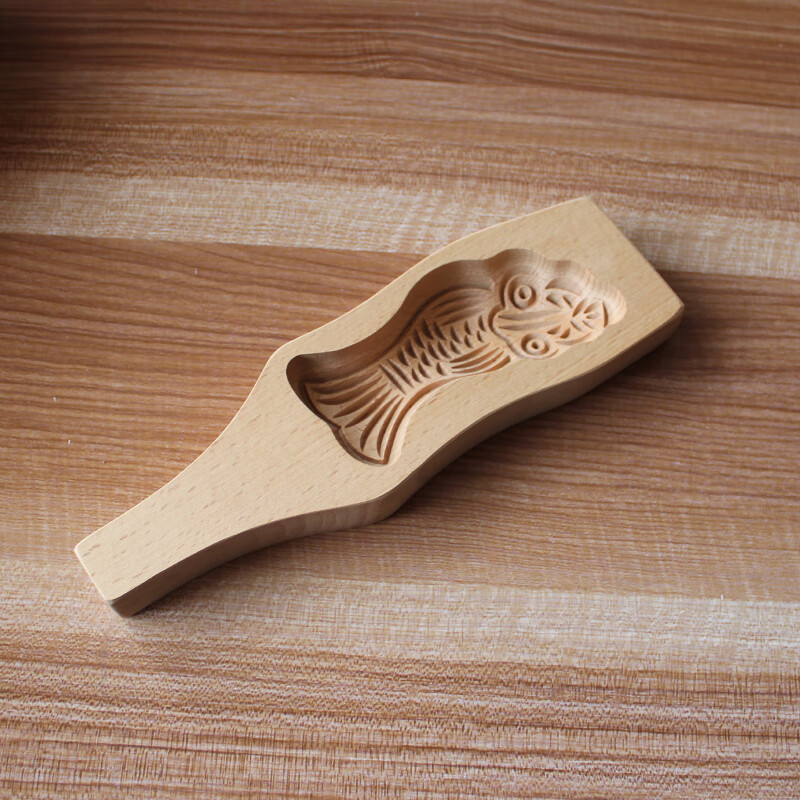 山头林村花饽饽寿字模具 喜事连连过年家用花样蒸馒头月饼清明果木质