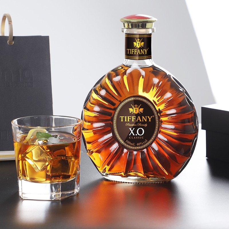 【买一送一】40度高度烈酒蒂菲诗曼尼xo洋酒白兰地500ml 买一送一