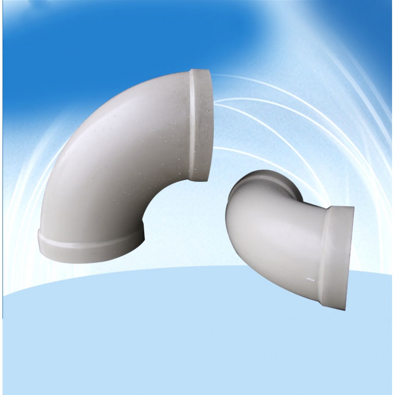 鑫洪五金pp风管90度弯头 塑料接头 承插式管件 通风排气配件250/315/4