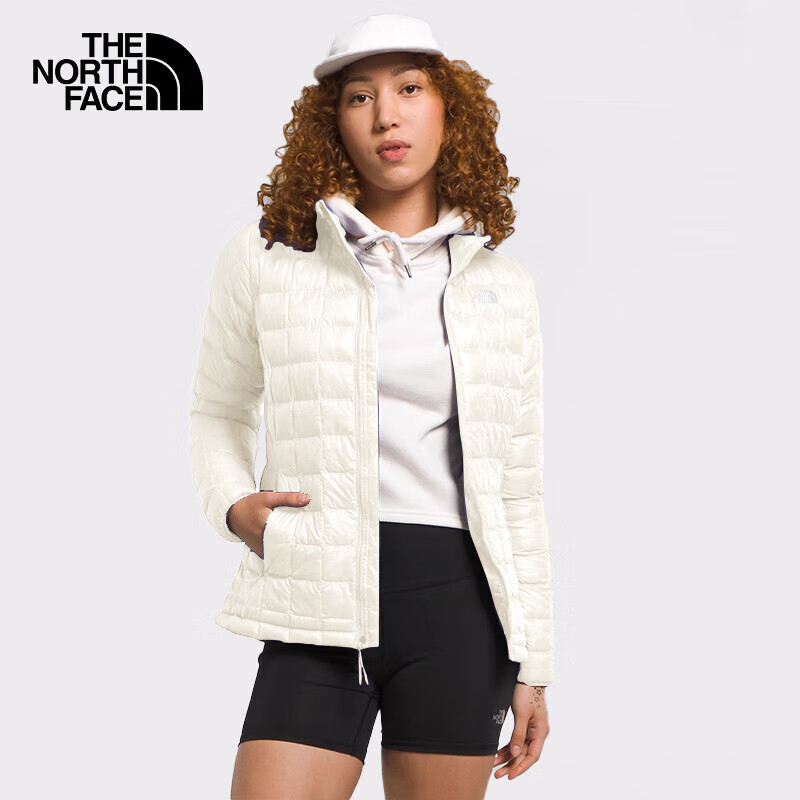 The North Face北面棉服女户外防风保暖立领夹棉外套5GLD 白色/N3N XS
